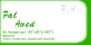 pal aved business card